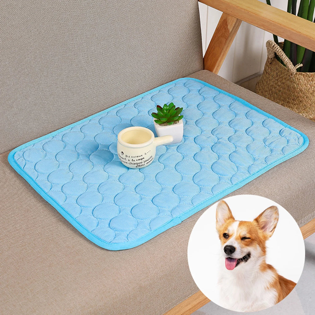 Dog Cooling Mats Foldable Pet Cooling Mats Dog Sleeping Mats Dog Cooling Pads Dog Bed Mats Cat Bed Mats Cats Cooling Pad Cool Self Cooling Mat Pet Summer Cooling Mat Sleeping Pad