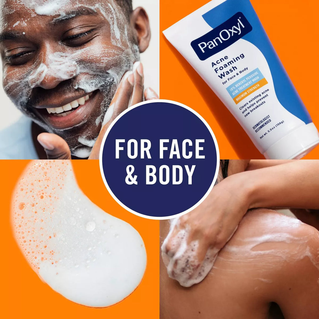 Panoxyl 10% Benzoyl Peroxide Acne Foaming Wash - 5.5Oz