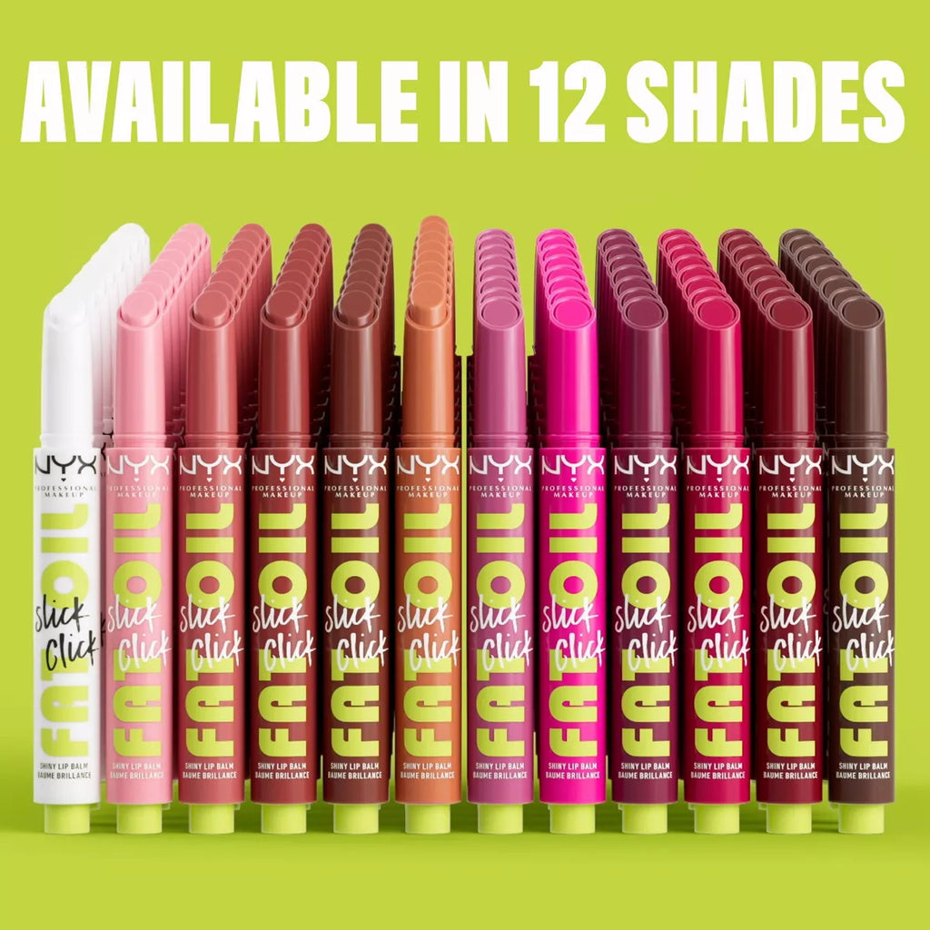NYX Professional Makeup Fat Oil Slick Click Tinted Lip Balm - 0.07Oz