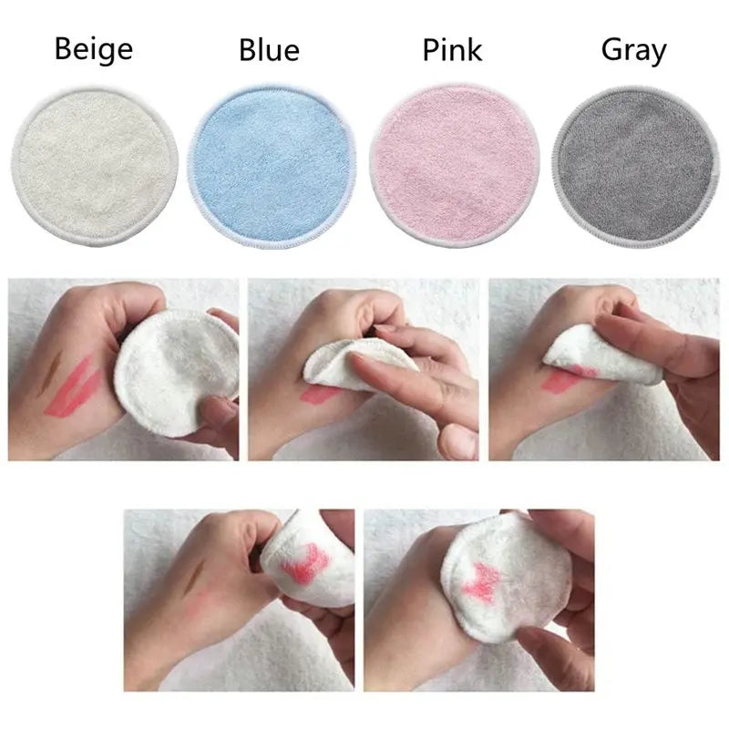 Reusable cotton pads with wash bag