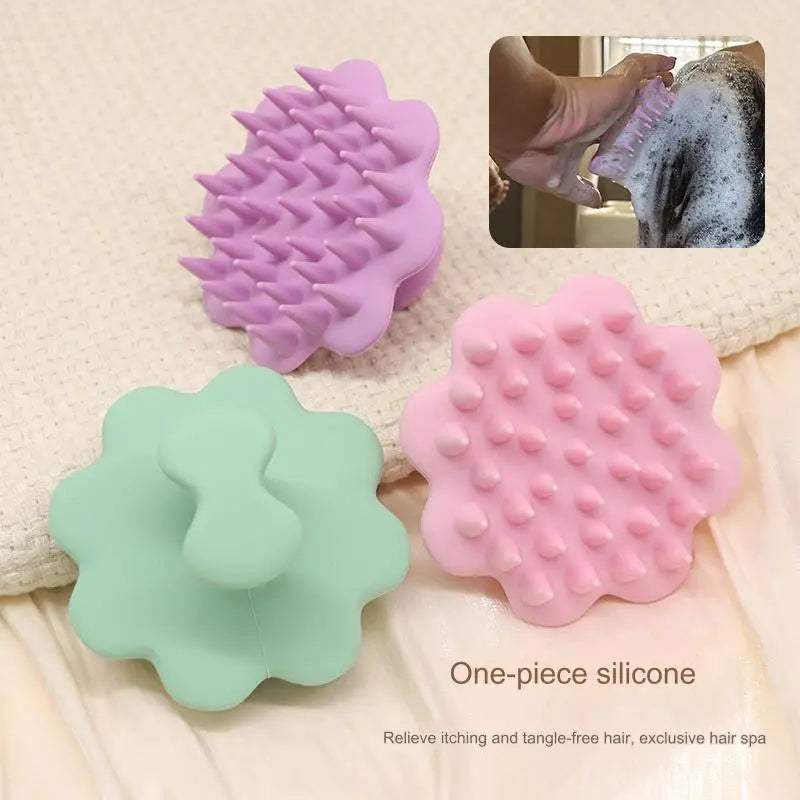 Scalp massage shampoo brush