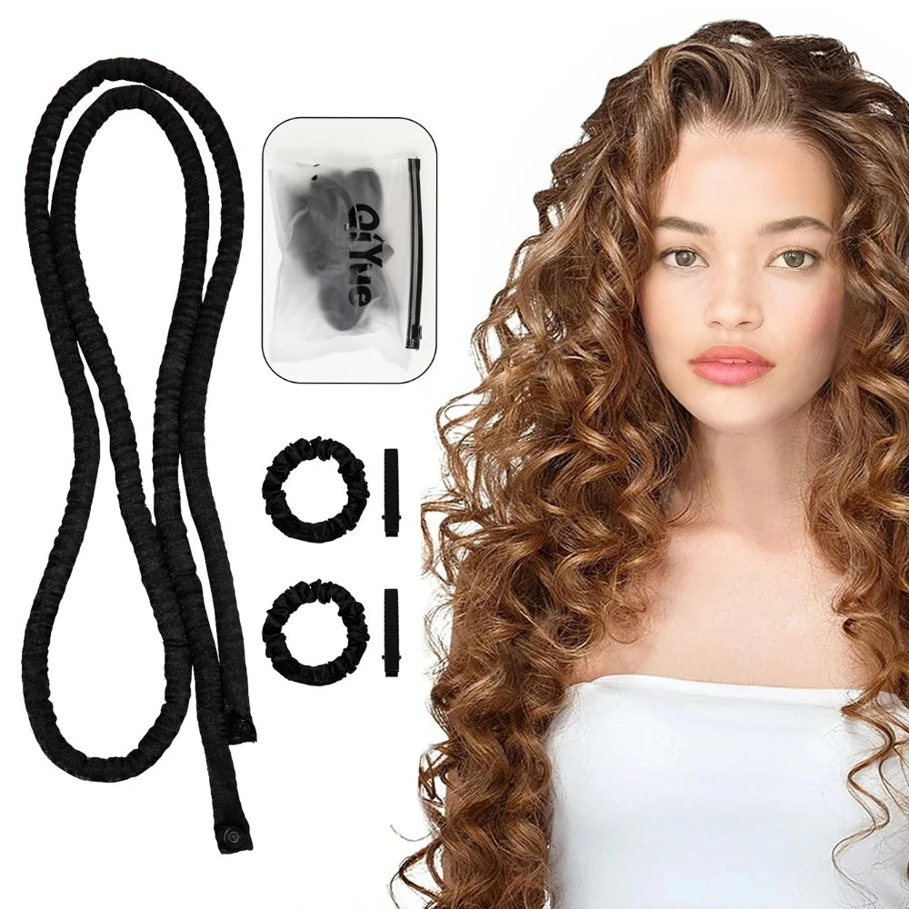 Heatless curls silk ribbon set