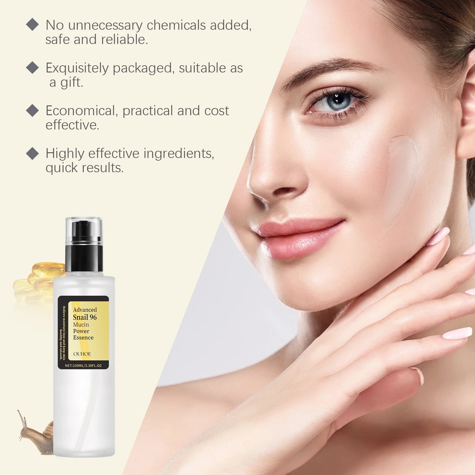 Snail mucin essence texture