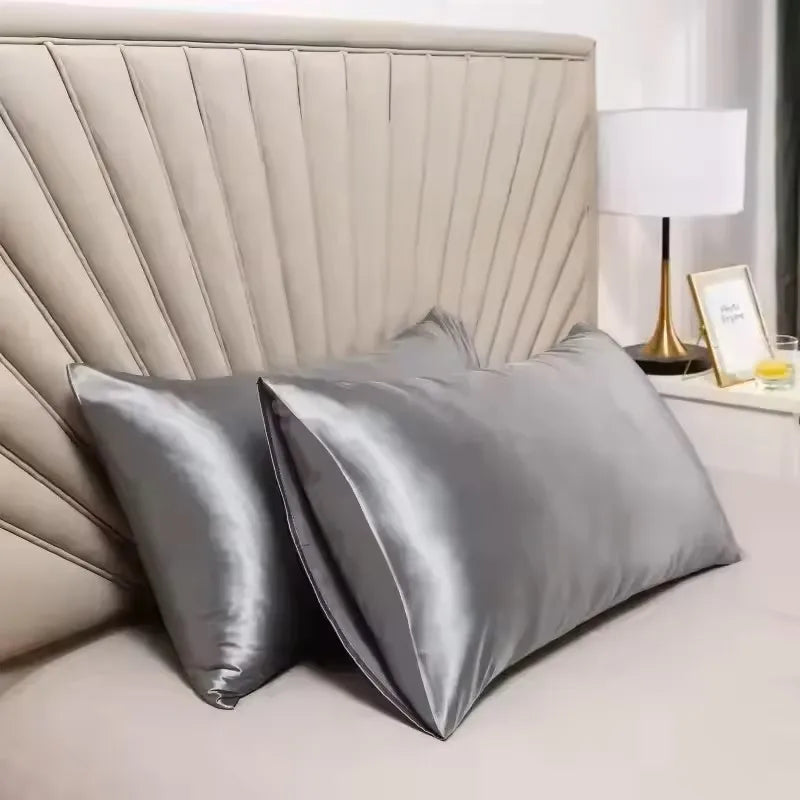 Silky satin pillow cover