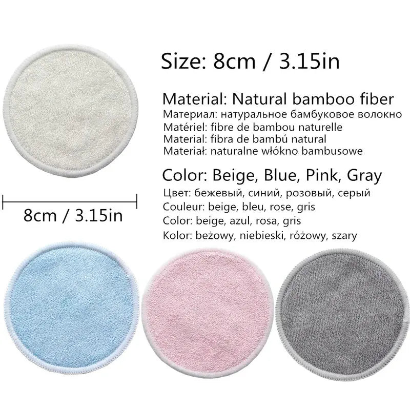 Washable bamboo cotton rounds