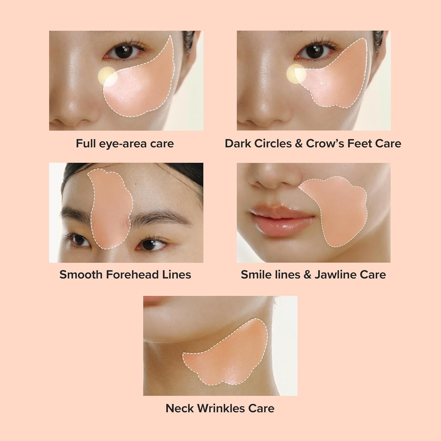 Revive under Eye Patch with Retinal and Ginseng, for Puffy Eyes, Fine Lines and Wrinkles, Collagen, Peptide, Adenosine and Bakuchiol, for All Skin Types, 60 Sheets, 30 Pairs